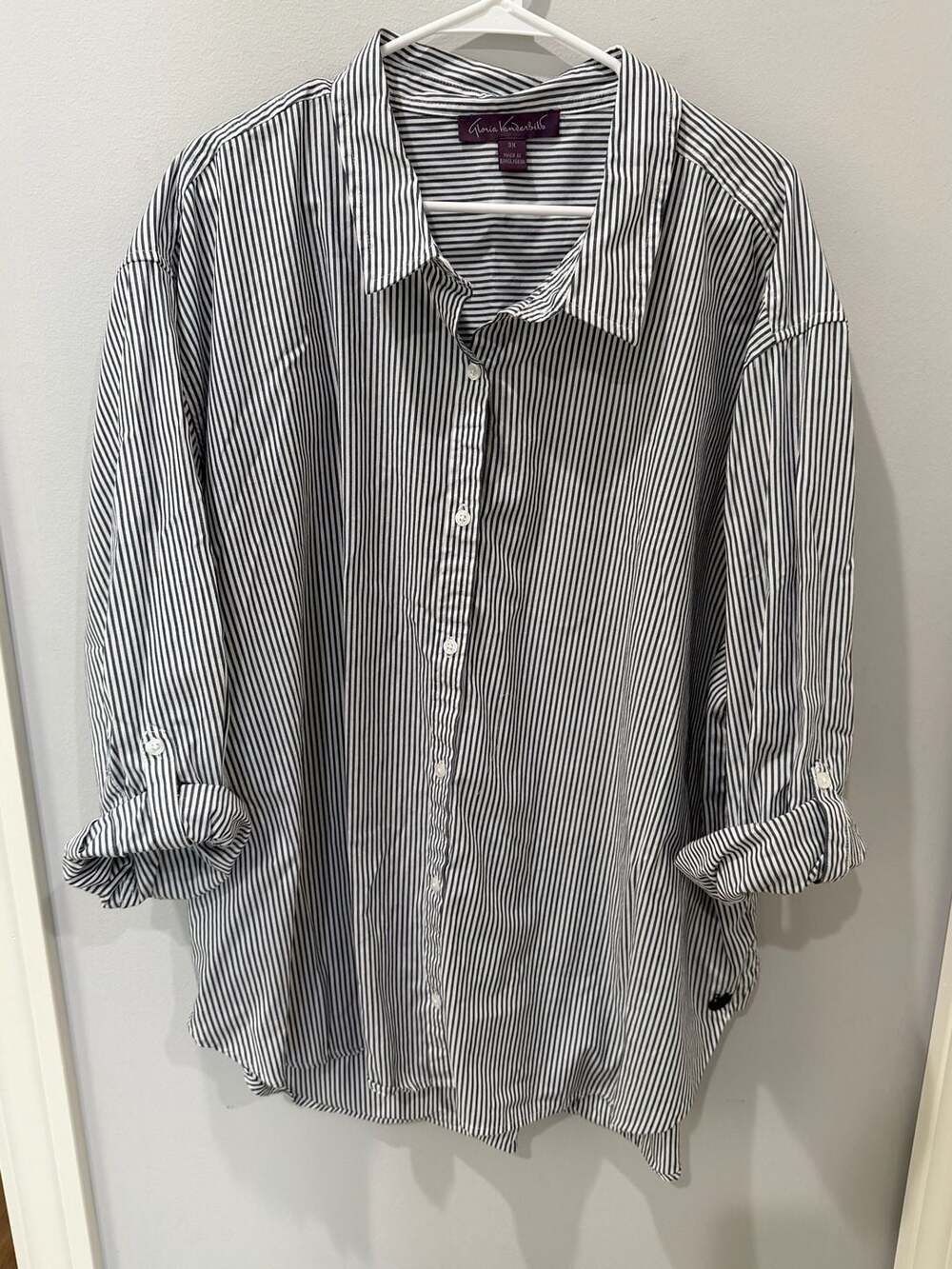 Gloria Vanderbilt Women's Button Down Shirt - 3XL